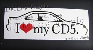 I Love My Cd5 94 97 Sticker Decal Jdm Honda Accord Ebay