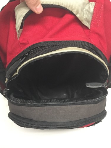 Samsonite Luggage Backpack Laptop Office Bag Black-Red, Padded Straps 700 Series - Picture 11 of 12
