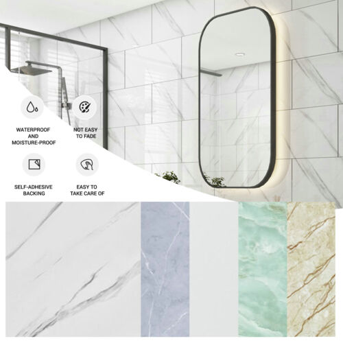 Peel & Stick 3D Tile Stickers Kitchen Bathroom Backsplash Splashback 30X30CM