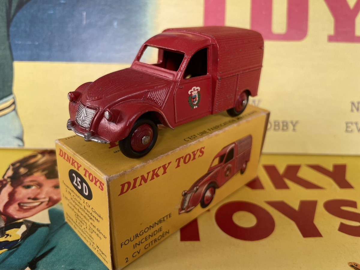 DINKY TOYS ANCIEN #25D CITROEN 2CV POMPIERS SANS BOITE bm | UK