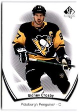 2021-22 SP Authentic #87 Sidney Crosby  Pittsburgh Penguins Hockey Card 