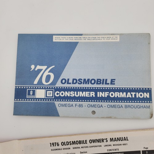 Lot of 7 Oldsmobile 1970s Owner's Manuals Mixed Condition, Extras - Picture 20 of 24