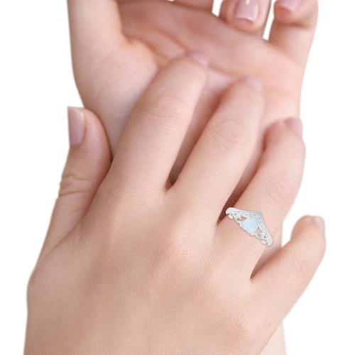 Filigraner Herz Versprechen Band runder Daumenring CZ 925 Sterling Silber 9 mm - Bild 34 von 42
