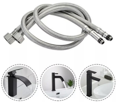 Waschtischschlauch Rohr flexibel Hahnverbinder Flexi Tails Monoblock Mischbatterie Rohr 60cm
