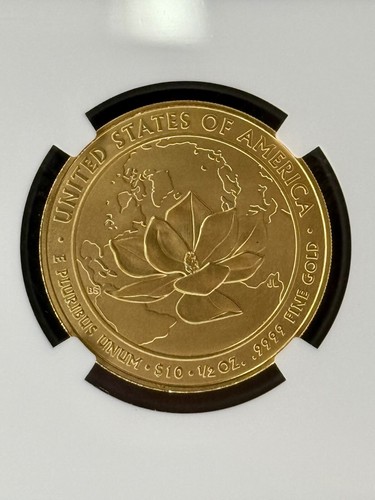 2015-W $10 Gold 1/2 oz NGC MS 70 First Spouse Series - Jacqueline Kennedy - Picture 3 of 4