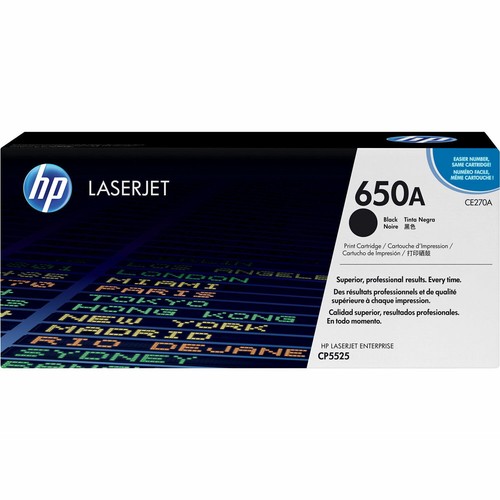 HP 650A Noir Cartouche de Toner - CE270A