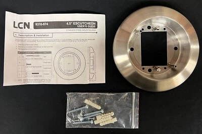 ALLEGION LCN 4.5" BEA 10ESCUTCHEON45 8310-874 USE WITH ROUND BUTTON ACTUATOR