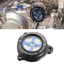 Clear Oil Filter Cover Cap With Seal For Yamaha Raptor 700R 2009 2011-2024 Black