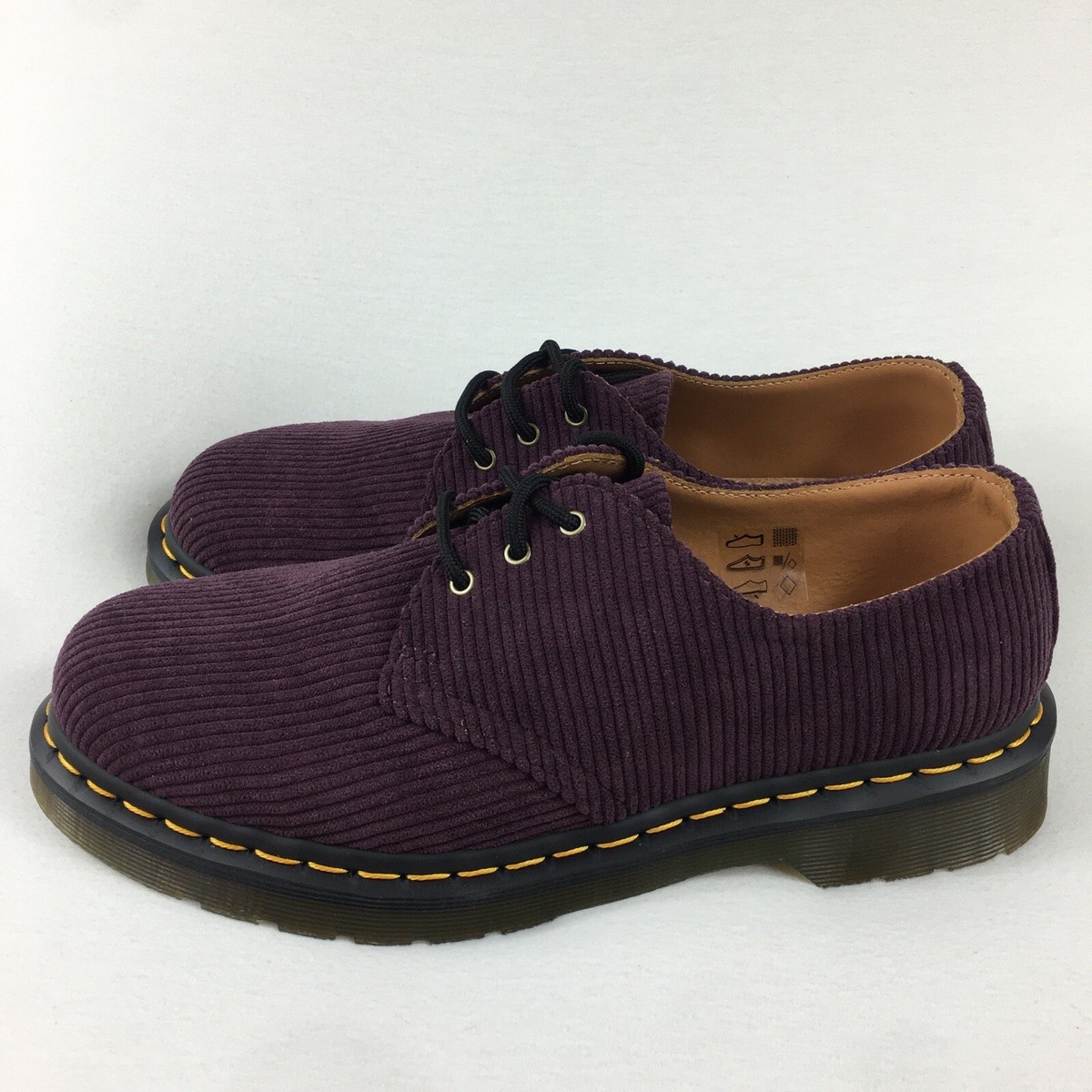 Dr. Doc Martens 1461 Duchess Corduroy Oxfords Oxblood LA004  display picture 2