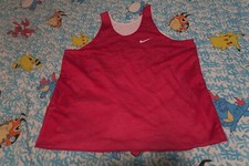 Vintage Nike White Tag Tank Top Reversible Mesh Jersey Adult XL Red Basketball