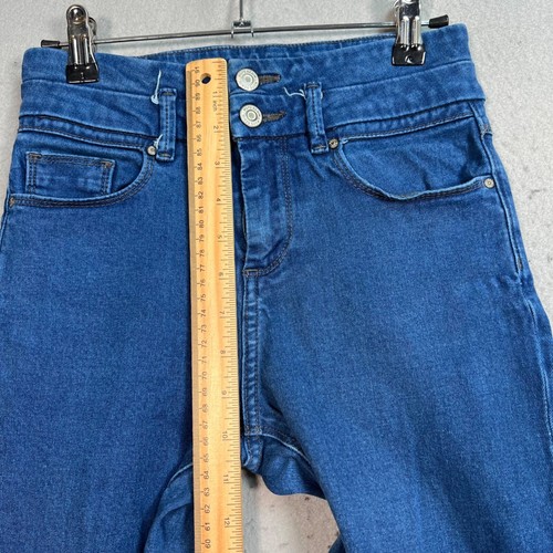 Jeans ajustados de tiro alto Topshop Moto Kristen azul lavado medio talla 25 x 30 - Imagen 9 de 10