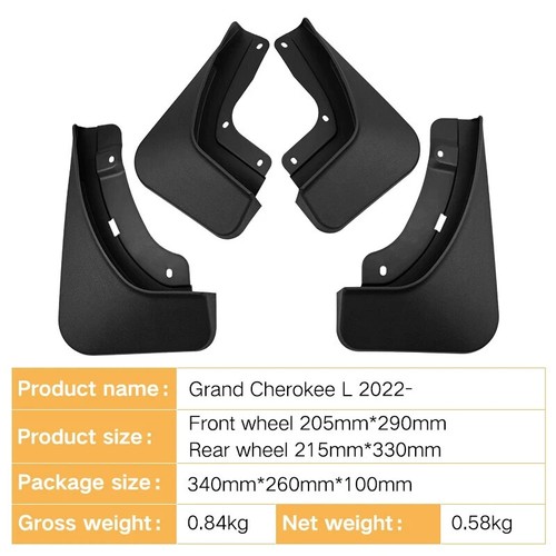 Mud Flap Splash Guard Mudguard Fender Accessory For Jeep Grand Cherokee L 21-24 - Picture 4 of 9