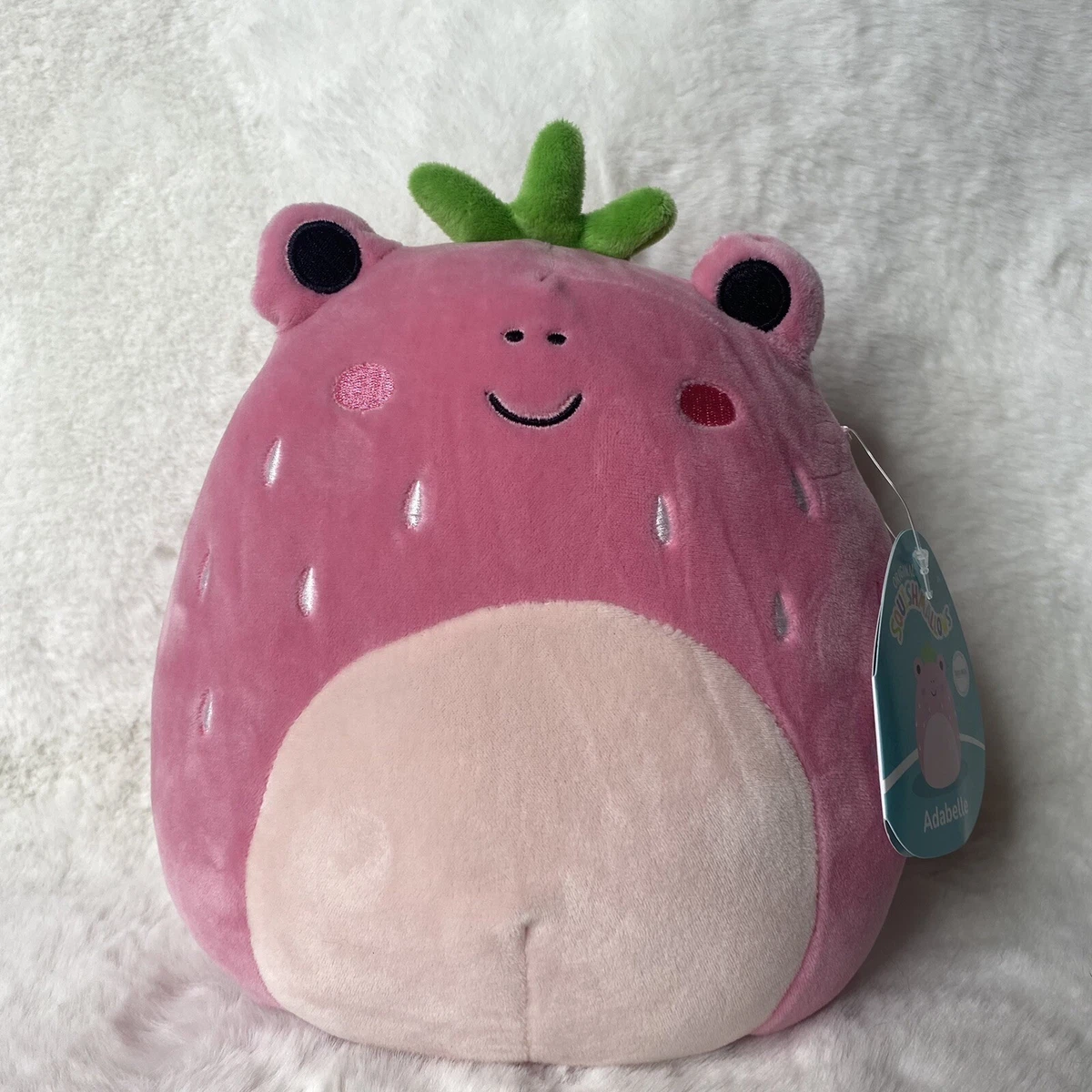 Squishmallows 8” Adabelle The Pink Strawberry Frog Squishmallow