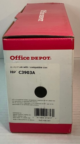 Genuine OEM Office Depot 406-361 Black Toner Cartridge - Picture 2 of 5