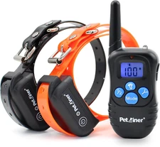 Petrainer Training Collar for Dogs - Waterproof Rechargeable Dog Training E-Coll