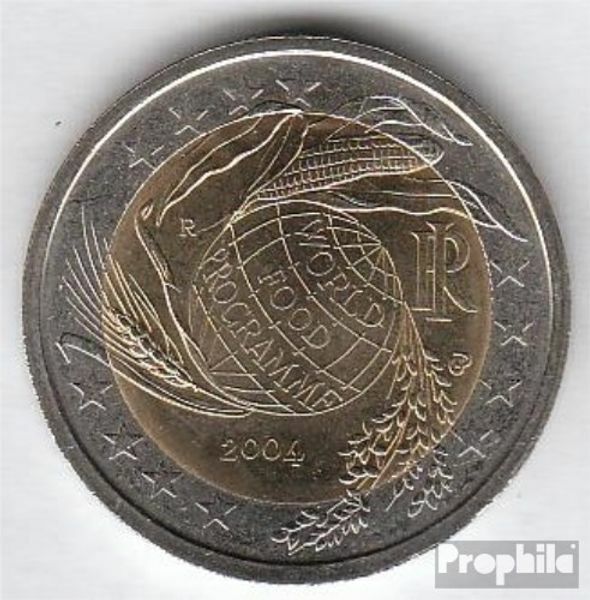 Italie 2004 brillant universel (BU) 2004 2 euro world Food programmes