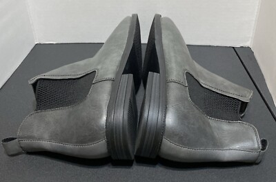 JF J.Ferrar Mens BLAKE Block Heel Chelsea Boots~Gray-Size  display picture 1