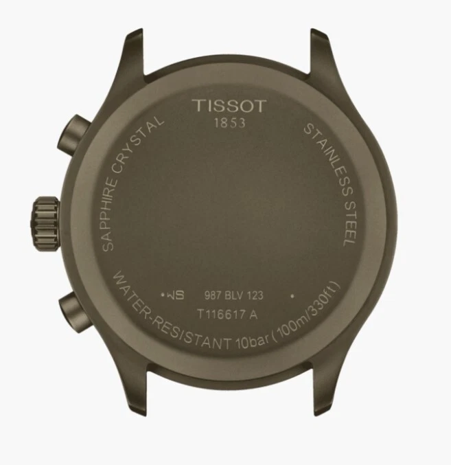 Tissot Chrono XL Khaki Dial Leather Strap Watch T1166173609200 | eBay