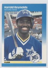 1987 Fleer Factory Set Glossy Harold Reynolds #596 0w8