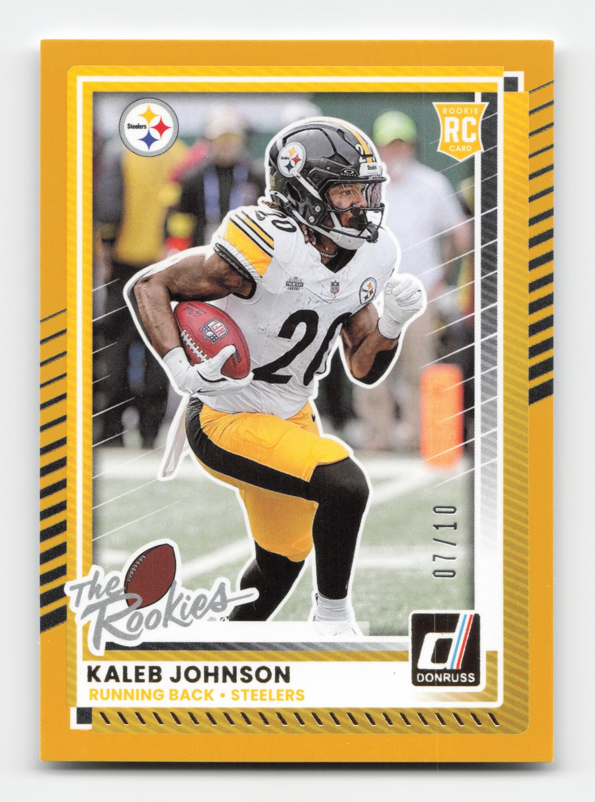 2025 Donruss Kaleb Johnson Rated Rookies #/10