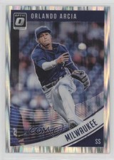 2018 Panini Donruss Optic Shock Prizm Orlando Arcia #105 i2k