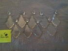LARGE 4"+BEAD CRYSTAL PENDALOQUE, 9 PIECES — photo 1