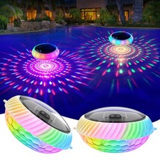Floating Pool Lights Solar Powered 2PK, 7.6 I...