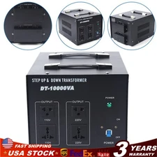 10000W Voltage Converter Transformer Step Up Down 110V to 220V, 220V to 110V NEW