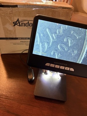 Andonstar AD207 Soldering Digital Microscope 3D HDMI 4MP 7'' LCD Screen