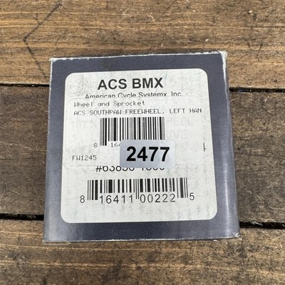 ACS SouthPaw BMX Freewheel 16T LEFT Hand Drive Silver Chromoly LHD