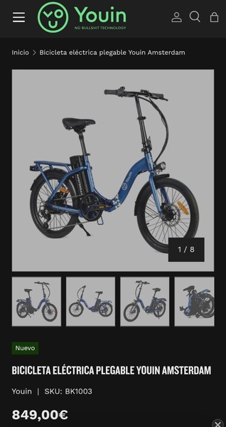 bicicleta electrica (YOUIN AMSTERDAM)