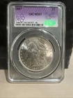 1887 MORGAN SILVER $1 "CAC MS61"- STUNNING CRISP WHITE BOTH SIDES, COLLECTOR✅