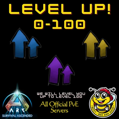 STUDIO WILDCARD ARK Ascended PvE Level Up! Boost Character to 100!! PC/XBOX/PS5