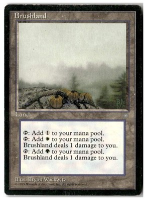 MTG Brushland - Ice Age Moderately Played English
