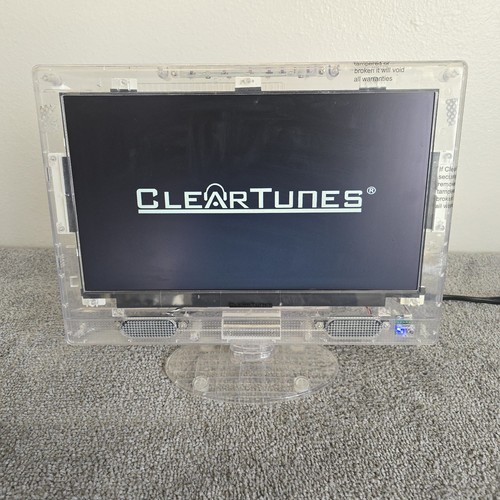 ClearTunes 15" Retro Gaming Television Clear Prison TV Vintage LED No Remote - Picture 12 of 12