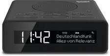 Dab+ Fm Radio Alarm Clock Lcd Black Mains Powered