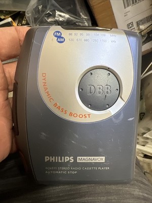 Philips Magnavox AQ6511 AM/FM Radio Cassette Player DBB TESTED