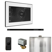 Mr Steam XButler Steam Ctrl-Pkg w/iSteamX Ctrl-Linear Steamhead-Wht Matte Blk