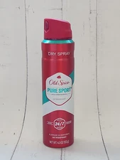 Old Spice Pure Sport Deodorant Dry Spray, 4.3 oz, Exp: 08-2027 