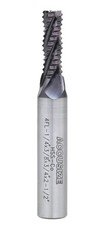 Standard Tooth M42 8 Cobalt TiAlN Roughing End Mill, 1/4" Diameter, 3/8" Sha...