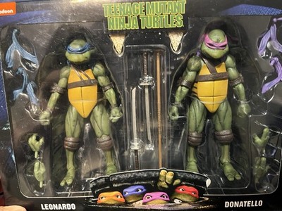 NECA TMNT Walmart 2pack Leonardo Donatello Raphael Michelangelo Figures