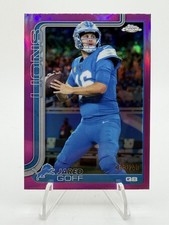 2024 Topps Chrome Football Jared Goff Pink Refractor /250 Lions