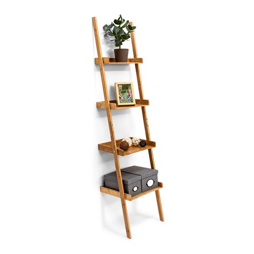 Escalera estantería librería de bambú mueble escalonado ligero Librería moderna - Imagen 1 de 6