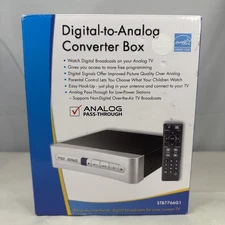RCA Digital to Analog Converter Box STB7766G1 Over Air TV Broadcast/ New