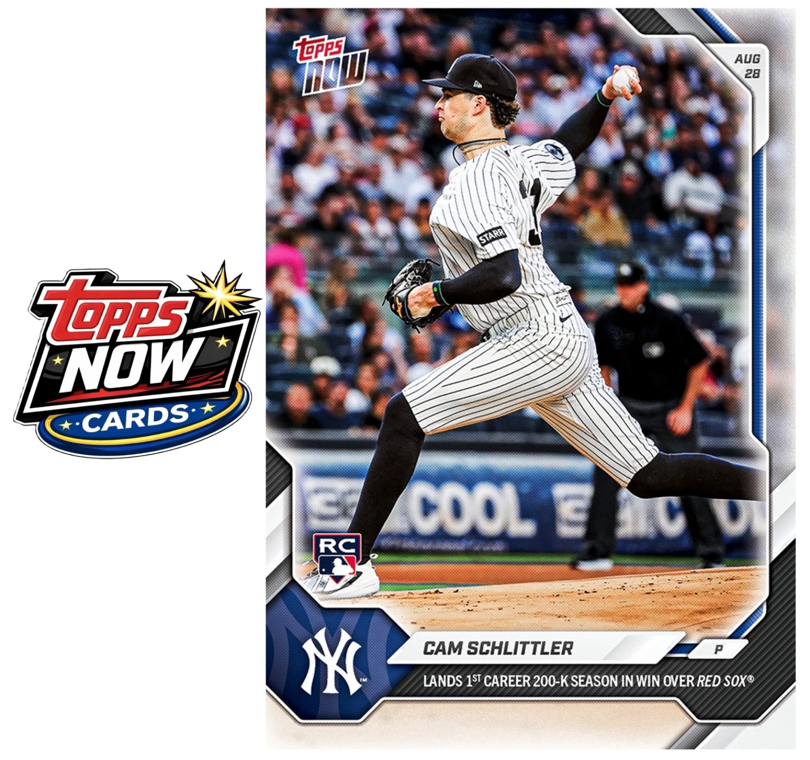 2026 Topps Now MLB #608 Cam Schlittler RC New York Yankees - PRESALE | eBay