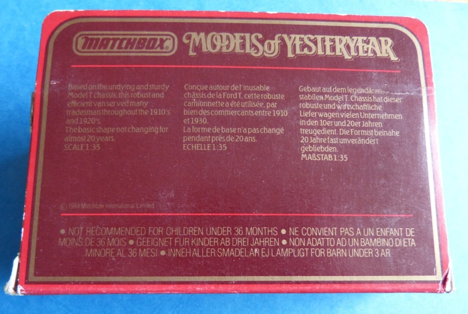 1984 Matchbox Modell Y 12 1912 Ford T Model Pepsi Cola Models of Yesterday 1:35 - Bild 2 von 3