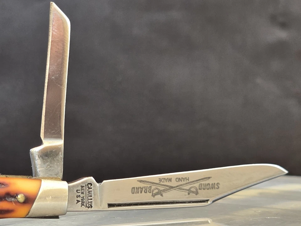 Camillus New York  Sword brand Model 70 3 blade Stockman  w/delrin handle - Image 2 of 4