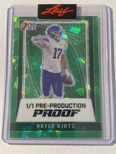 BRYCE KIRTZ wildcats 2024 Leaf Pro Set Metal Crystal GREEN Proof 1/1 (U1)