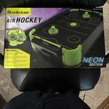 Air Hockey Table Brookstone Neon Edition