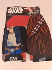 Star Wars Han Solo & Chewbacca Can Cooler 2-Pack – Disney ICUP – New Sealed Drin